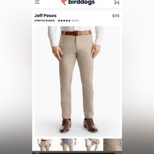 Birddogs Khaki “The Jeff Pesos” 34x34 pants